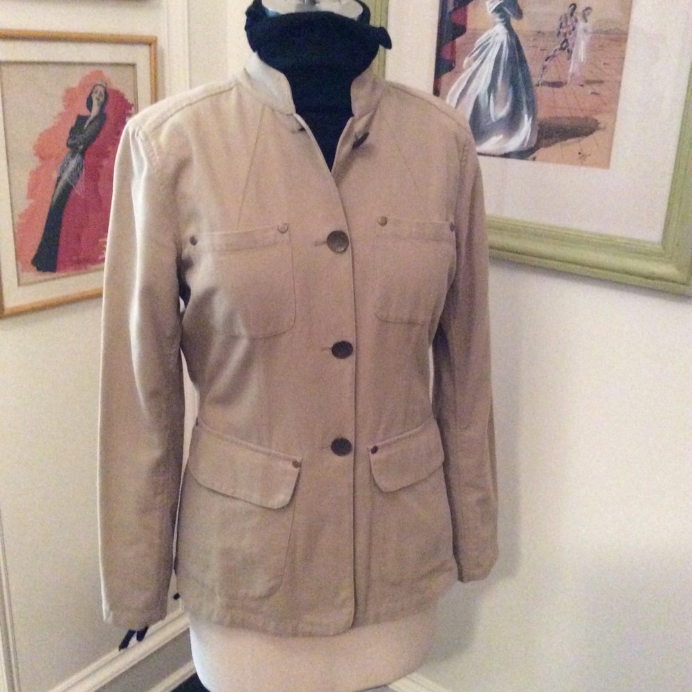 Cotton button down jacket - Picture 2 of 6